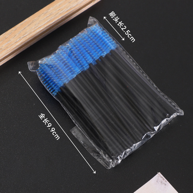 Fábrica directa cepillo de pestañas desechable barra de núcleo negro cepillo de cejas cepillo espiral injerto herramientas de maquillaje de pestañas
