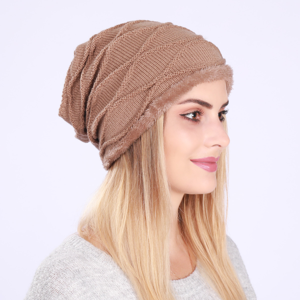 Knitted Beanie Hat For Men And Women Wool Warm Winter Hat_voghion.com