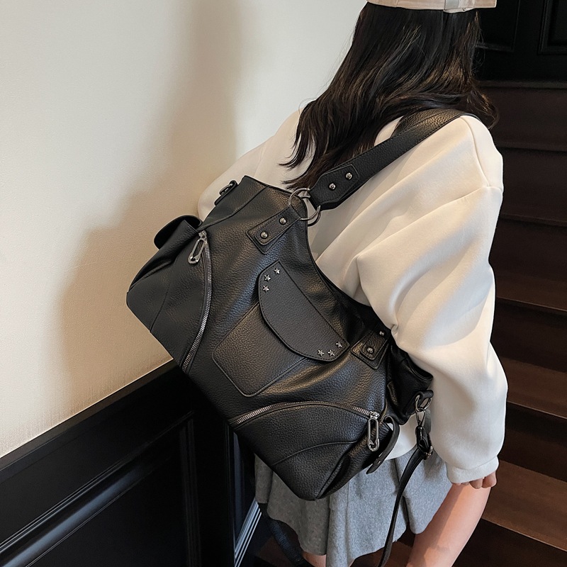 Bolso Tote explosivo transfronterizo de gran capacidad 2025 nuevo bolso de locomotora de aire extranjero de moda Bolso bandolera de viajero retro