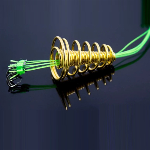 Anti-hanging bottom explosion hook, anti-winding Iseni 6 hook, tied, anti-scratch large spring new fishing group explosion hook fishing gear