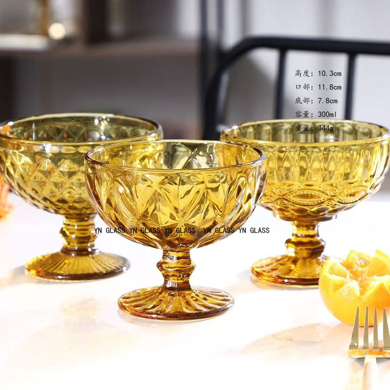 Factory direct sales retail wholesale glass ice cream bowl salad…