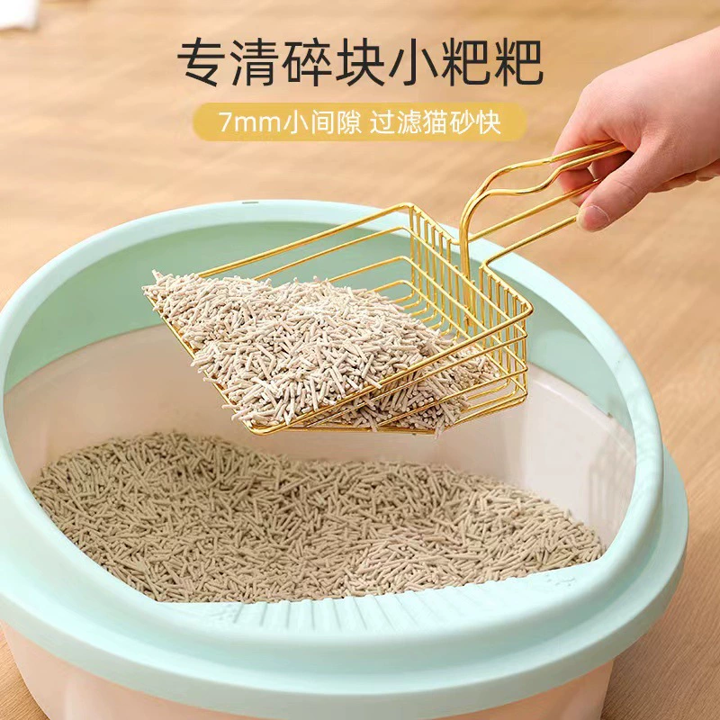 Металлическая Лопата для кошачьих туалетов Большое маленькое отверстие Кошачья Лопата Не из нержавеющей стали Кошачья Лопата