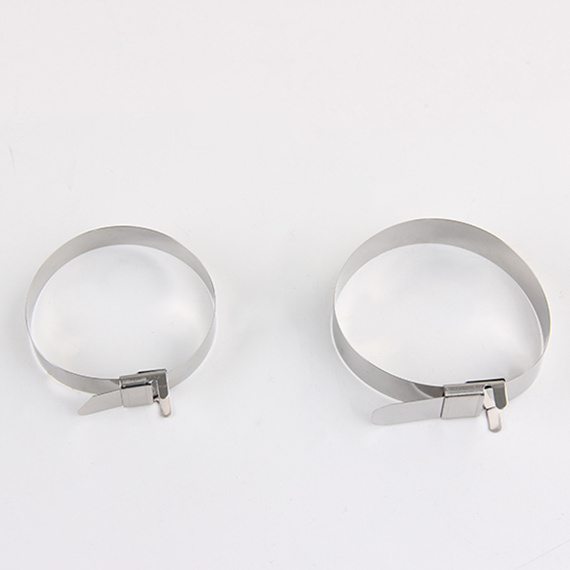 L型扣不锈钢扎带船用电缆绑自锁式扎带桥架白钢扎带塑钢带捆绑X20