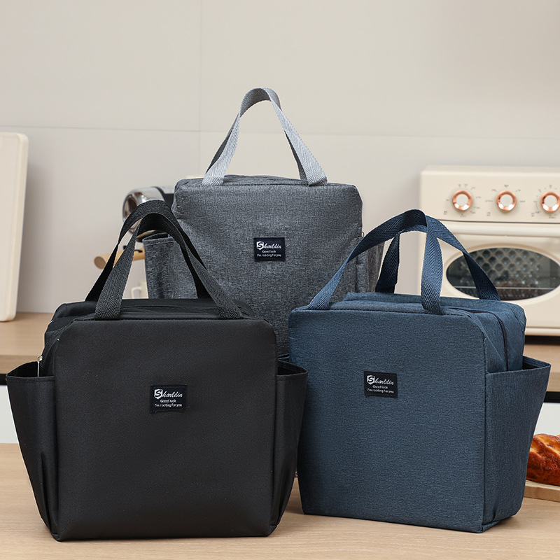 Nuevo comercio exterior explosivo bolsillo doble de gran capacidad bolsa de almuerzo de aislamiento térmico bolsa de almuerzo de trabajo con bolsa de almuerzo caliente transfronterizo