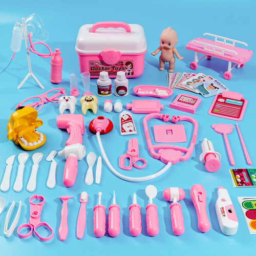 Children's Large Dentist Set Play House Stethoscope Role Play Baby Family Doctor Toy Girls Wholesale
