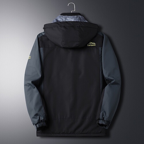 Outdoor assault suit, men's winter velvet thick coat, men's windproof waterproof cotton coat, fat, large size mountaineering suit
