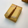 2#Jewelry Box-Gold Feather-Necklace Pendant Box