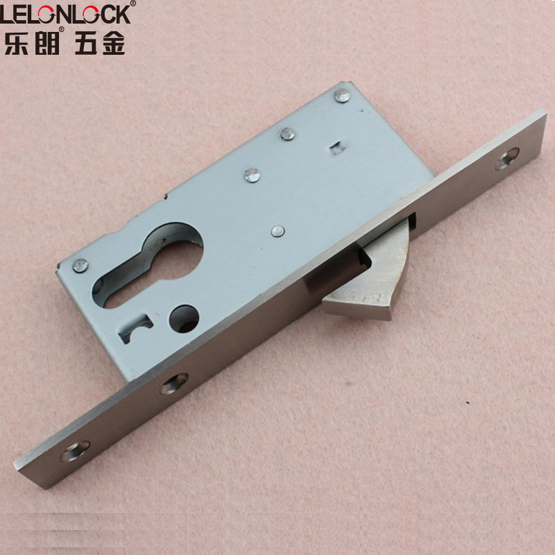 Puerta corredera estándar europeo solo gancho cerradura cuerpo puerta de madera hardware accesorios al por mayor Acero inoxidable puerta corredera cerradura cuerpo