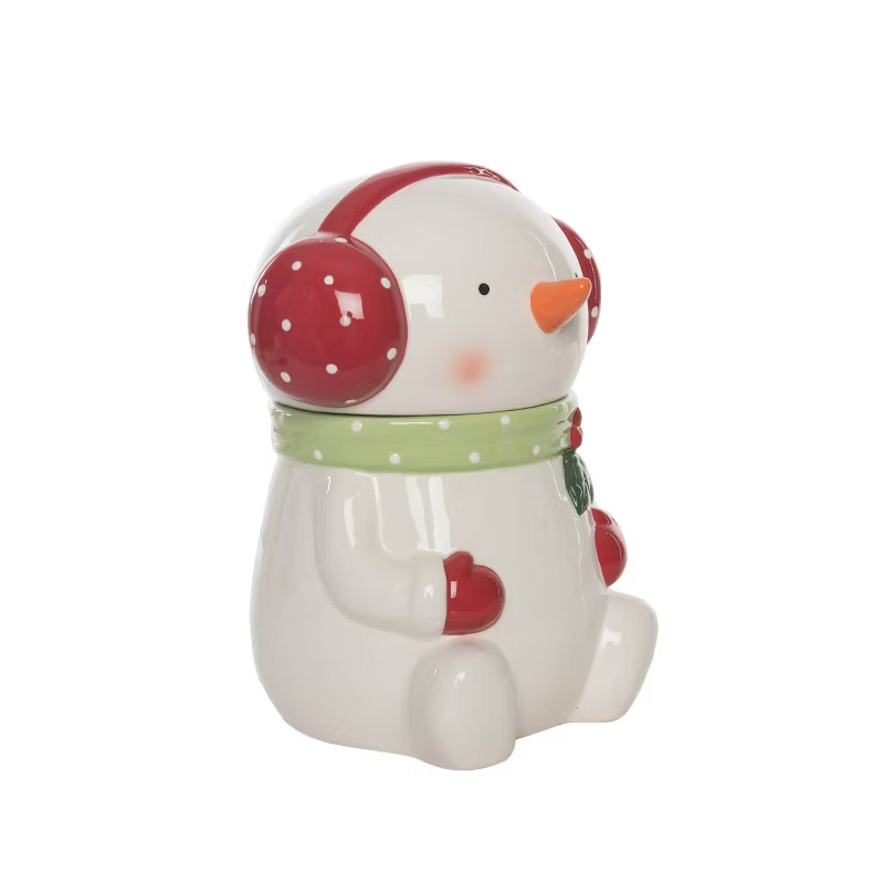 Navidad muñeco de nieve cerámica decoración navideña taza de cerámica regalo creativo al por mayor