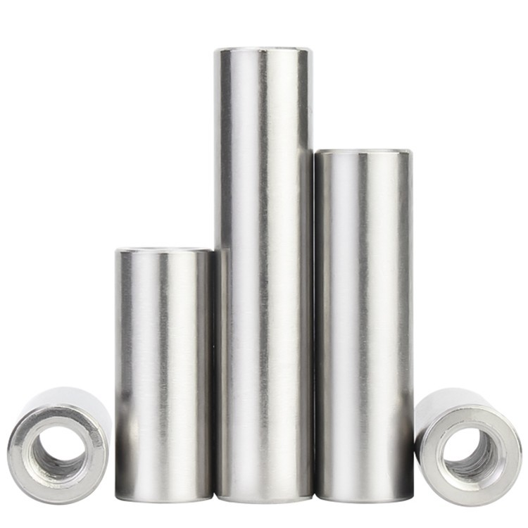 304不锈钢双头内螺纹圆柱销带孔销钉定位销子支撑柱螺柱M4M5M6M8