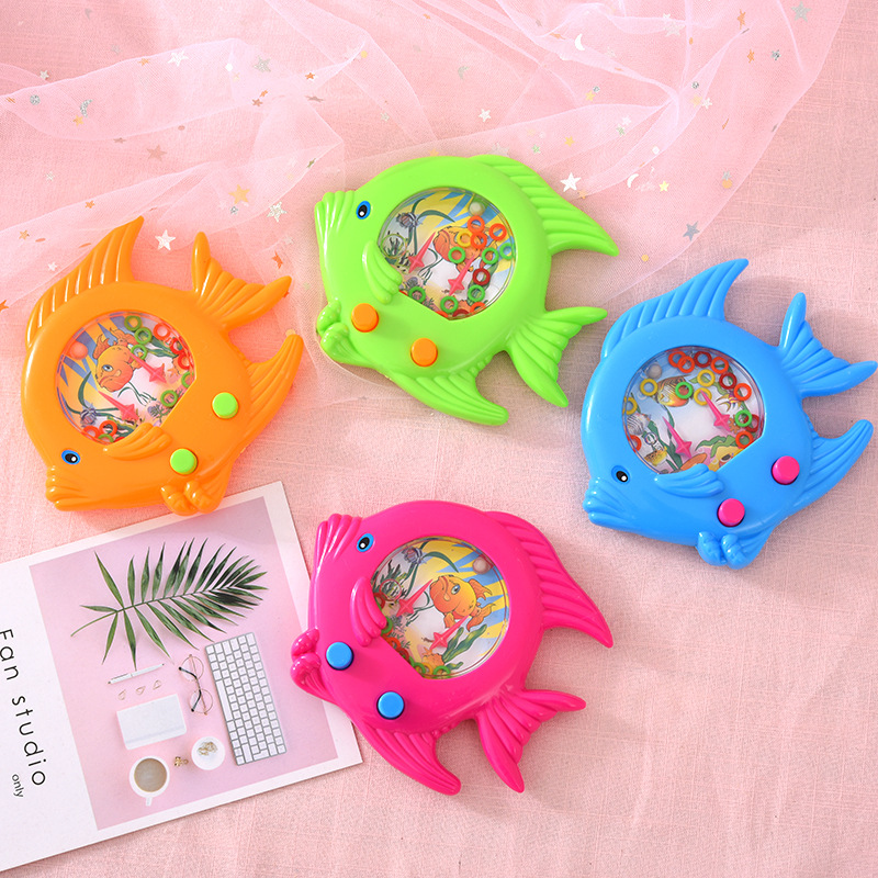 Anillo educativo para niños máquina de agua 90 s clásico juego máquina niños y niñas 80 s nostálgico pequeño juguete anillo de agua