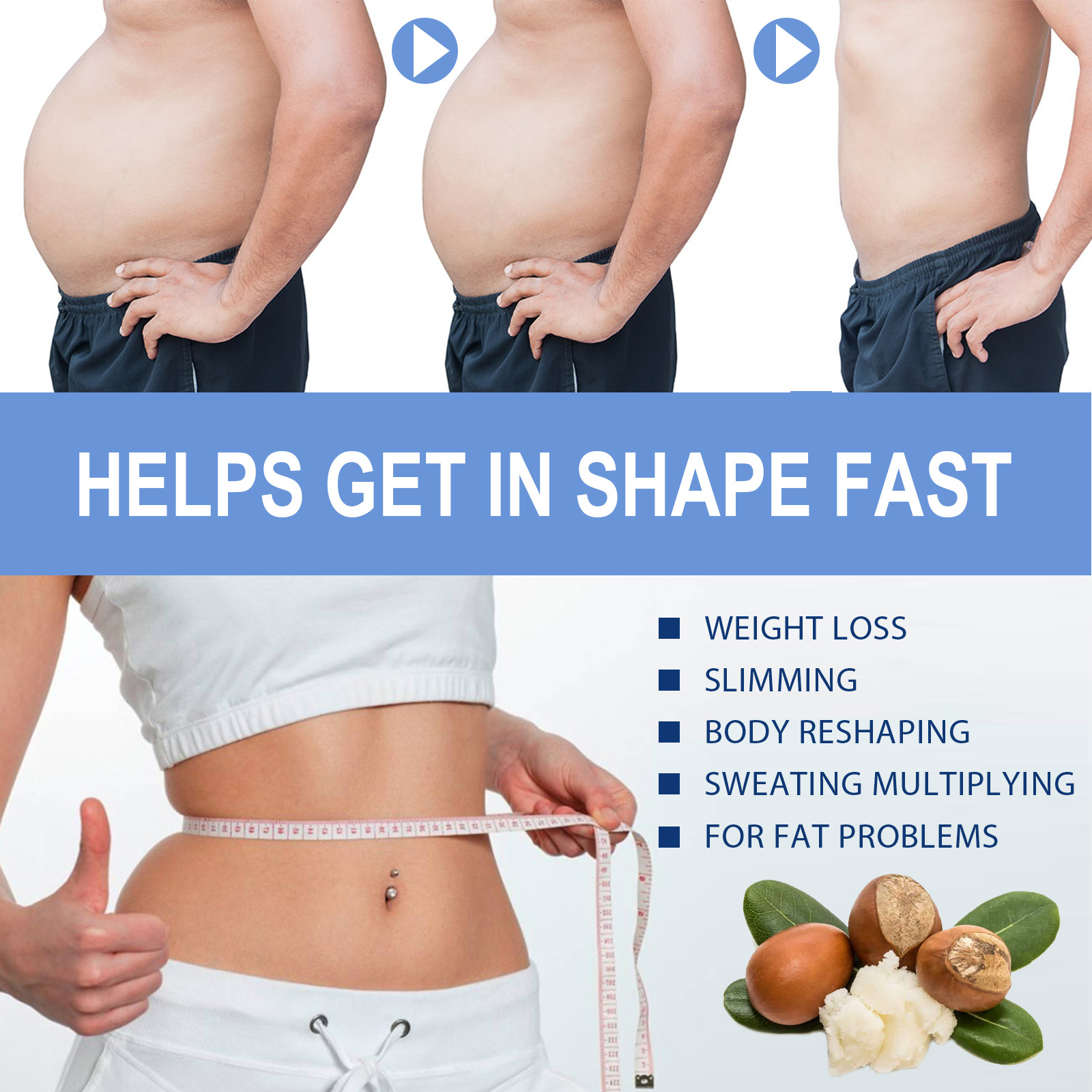 2024 Shaping for Abdominal Massage, Firming Arms and Thighs Shaping, Showing a Curved Body Beauty Cream_voghion.com