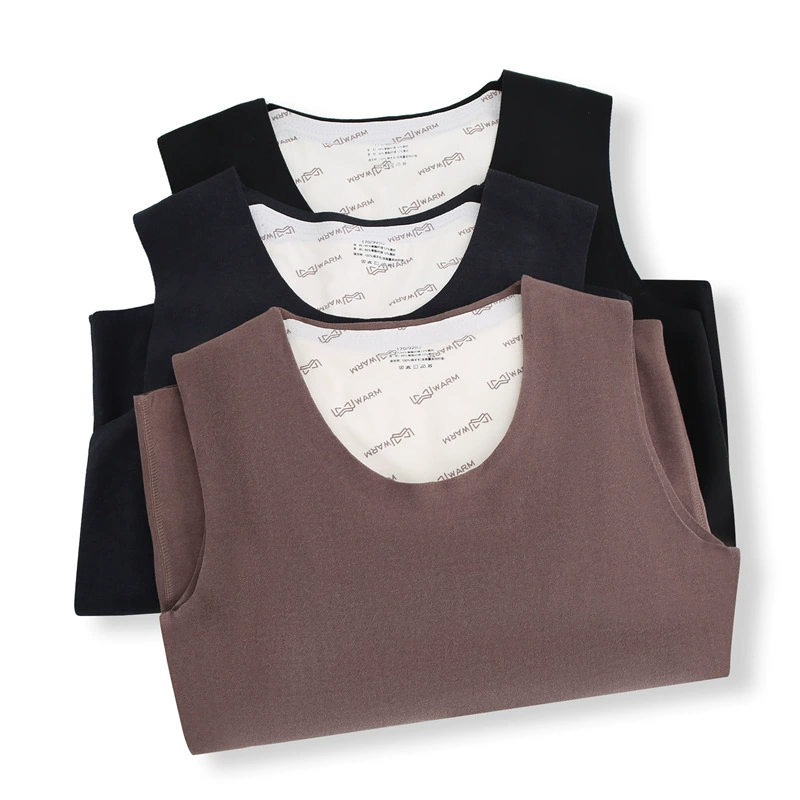 Осенние и зимние новые мужские кашемировые двойные тёплые жилеты свободные жирные плечи большие жилеты