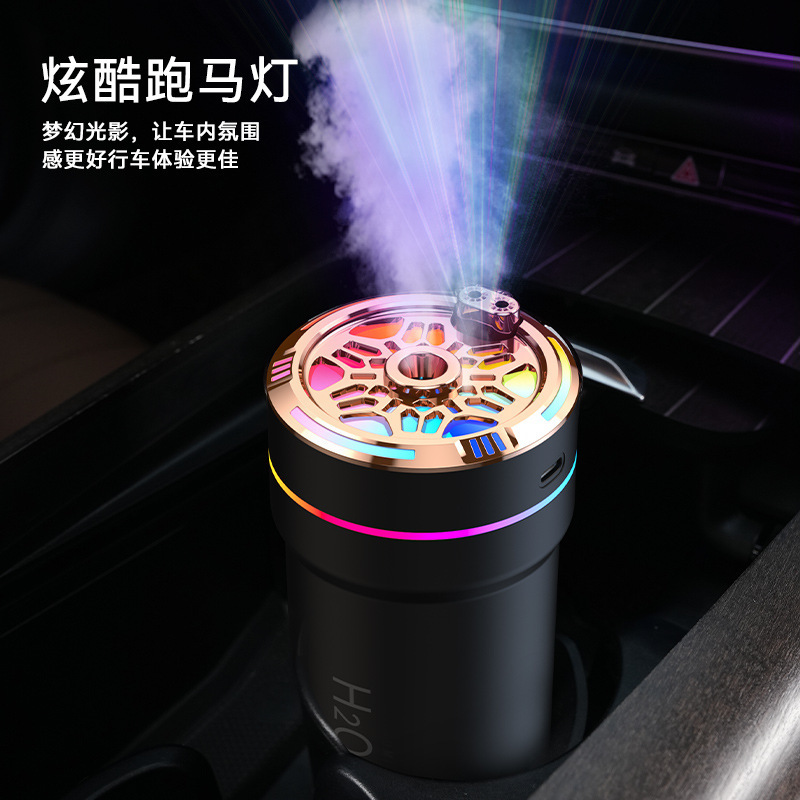創意携帯は車と一緒に車を運転して止まって、夢の星空はusbミニ加湿器の七色の雰囲気の明かりの霧を投影します。|undefined