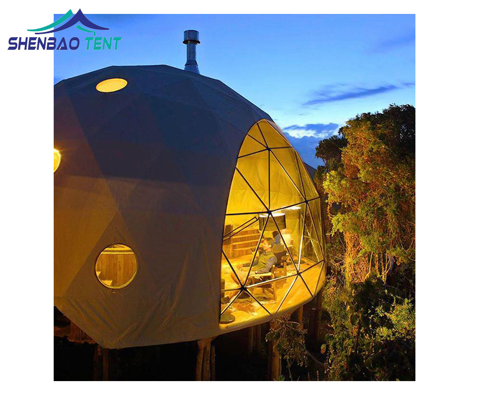 厂家供应户外PVC遮阳球形篷房 可观星星浪漫露营景区住宿帐篷