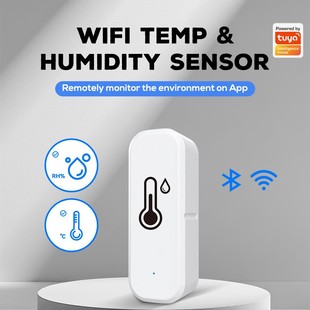 Wifi Temperature and Humidity Sensor Detector Tuya Tuya Temperature and Humidity Meter Indoor Wireless Temperature and Humidity Sensor