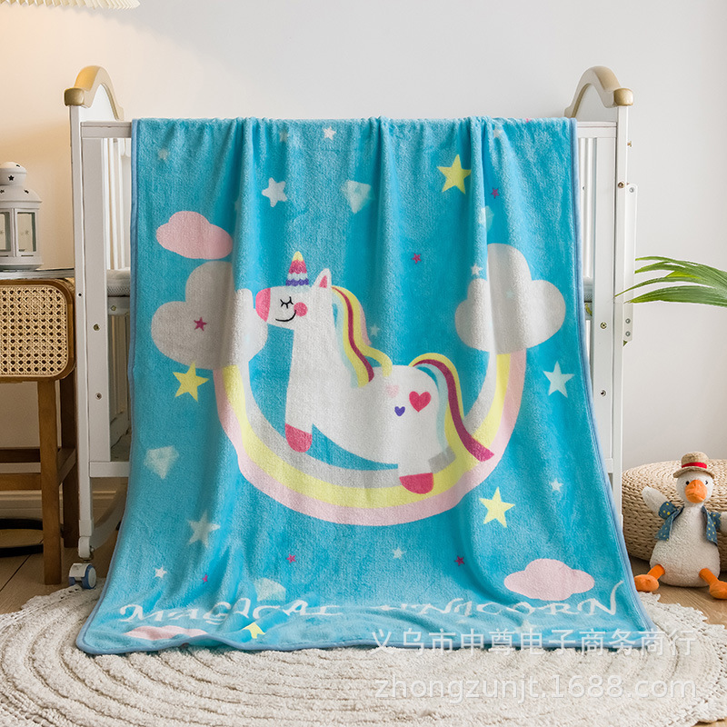 Flannel children's baby duvet