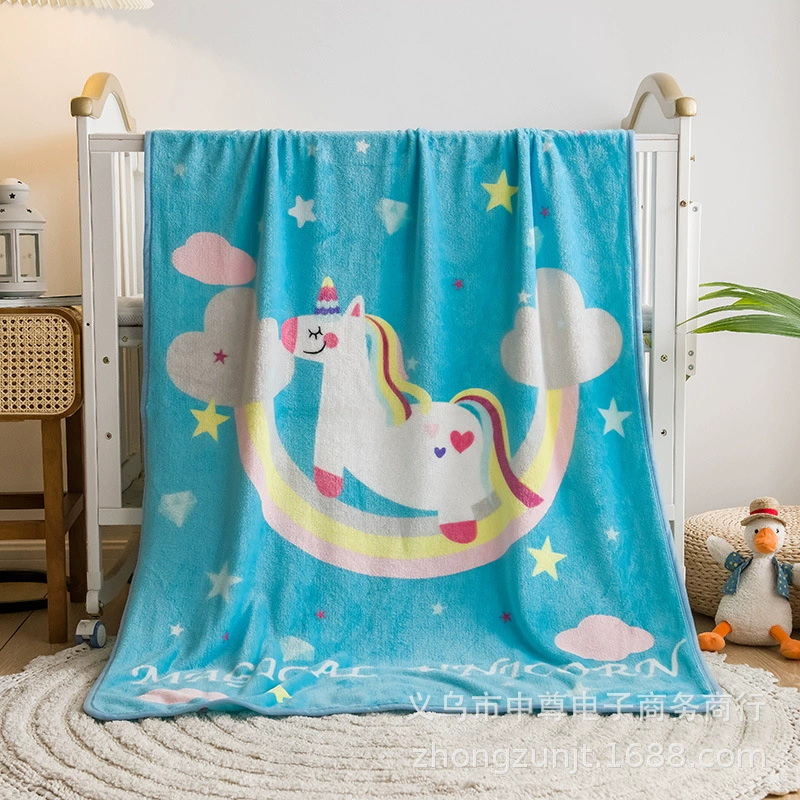 Flannel children's baby duvet