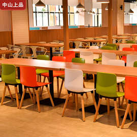 厂家批发餐桌椅组合 企业学校饭堂员工食堂餐厅现代餐桌椅组合