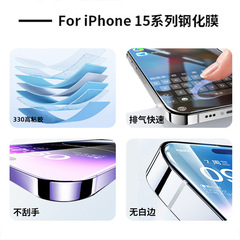 Factory Direct Apple iPhone 15 tempered glass film for iPhone 15 Pro, iPhone 15 Plus, iPhone 15 Pro Max, high-definition mobile phone screen protector