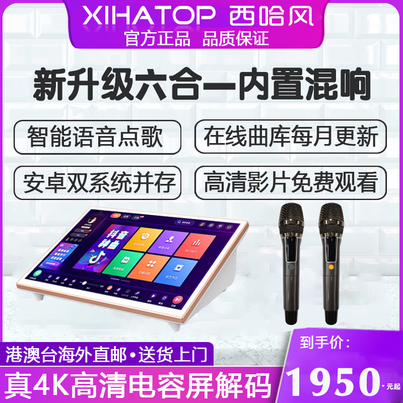 Taiwan Hong Kong Overseas Traditional Chinese 19inch Capacitive Screen Six-In-One Karaoke Machine Phonetic Input Method Minnan Songs