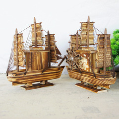 Manufacturer's best-selling product: wooden music box with a model of a sailing ship, "Smooth Sailing," suitable for students, friends, and children. YM805