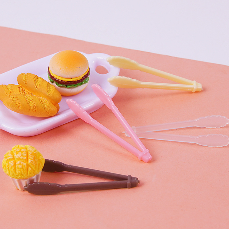 模擬ミニパンクリップモデル diy ドールハウスキッチンシーン小道具ミニチュア食品おもちゃ小さなピンセットおもちゃ|undefined