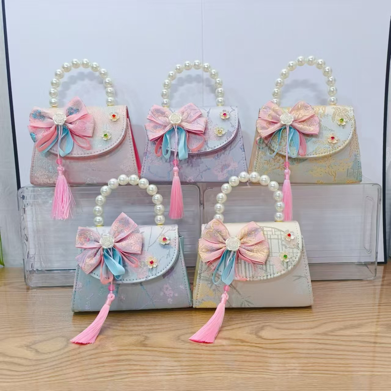 Nuevo estilo antiguo bolso para niños bolso de mensajero lindo para niña bolso de hombro de viaje de niña de estilo chino bolso de hombro de todo fósforo