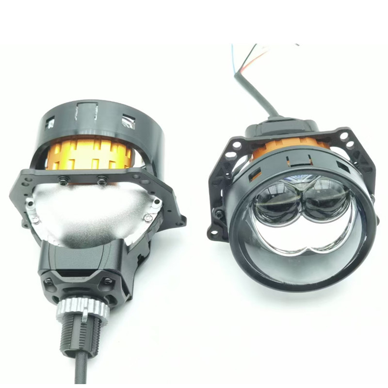 Renovación de la lámpara de automóvil de alta potencia con lente de doble luz LED sin pérdida