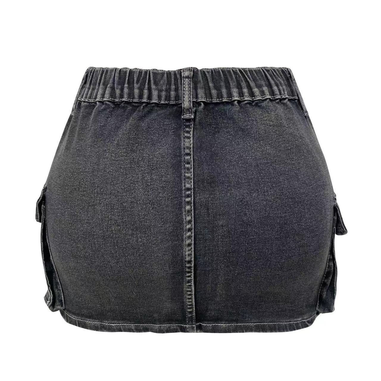 El Verano Casual Estilo Simple Ropa De Calle Color Sólido Fibra De Triacetato (triacetato) Spandex Por Encima De La Rodilla Faldas display picture 2