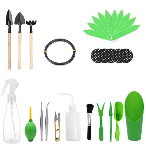 Micro landscape succulent tool set combination plant flower growing supplies gardening tool set succulent maintenance and planting