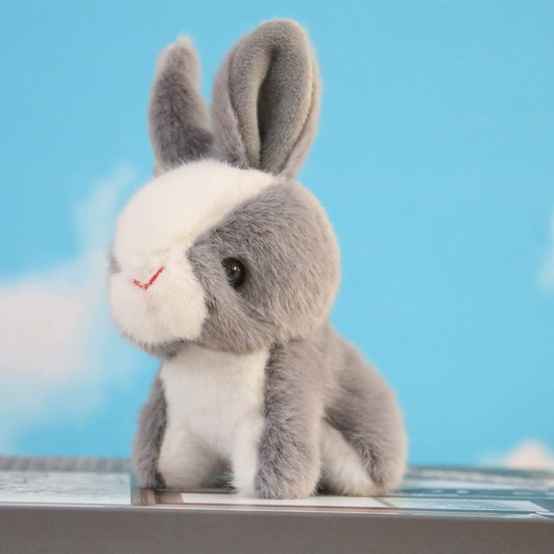 Новая имитация куклы-кролика, плюшевый кулон, милый маленький белый кролик, кукла, брелок, кукла, подвеска на рюкзак