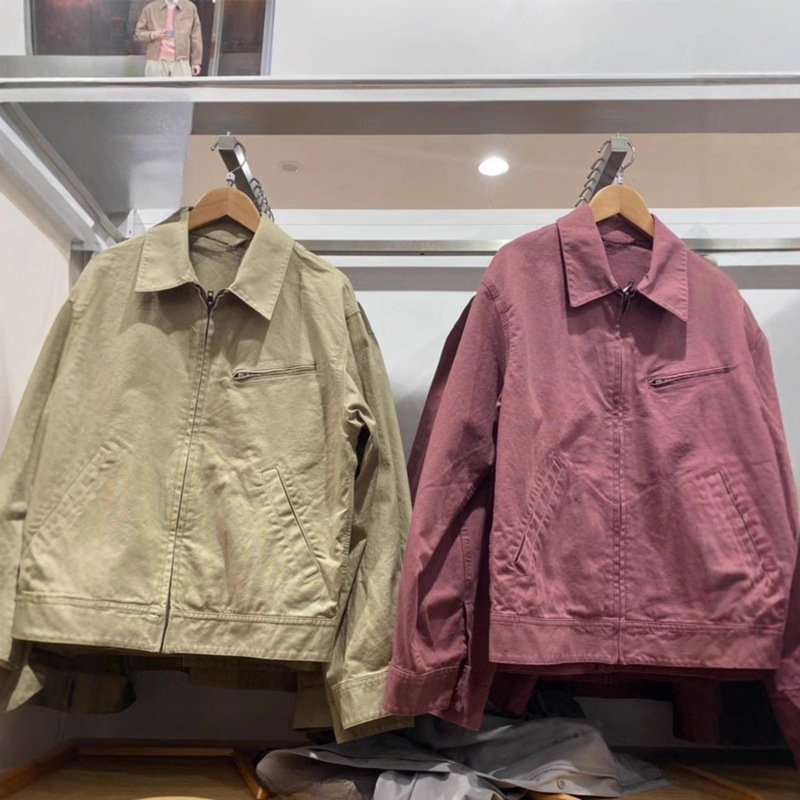 Shiye U's New Men's Casual Zipper Jacket Detroit Jacket Workwear Lapel Denim Jacket 475681