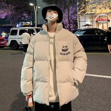 加厚保暖宽松秋冬立领棉服棉袄子加绒百搭新款面包服情侣外套潮男