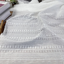 批发全棉蕾丝绣花面料 9088棉线绣花沙发布艺diy服装水溶刺绣布料