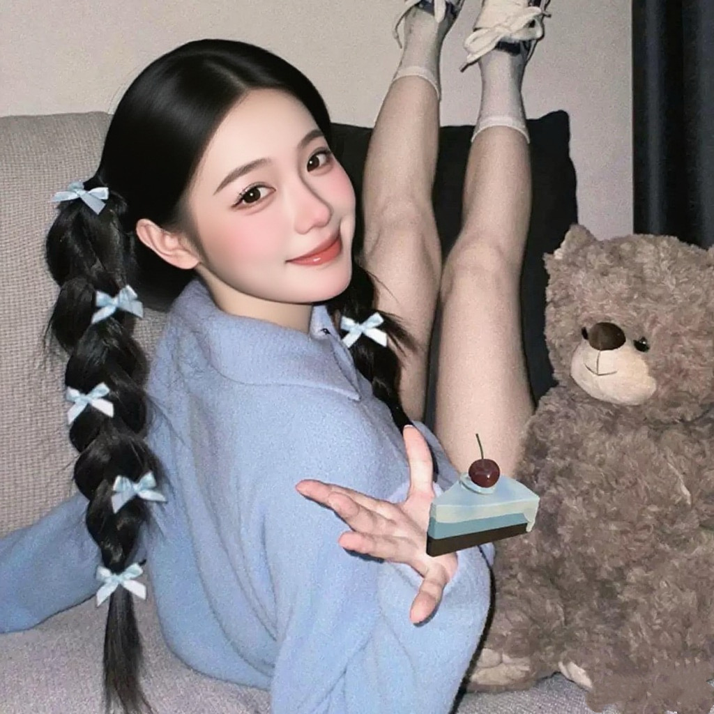 ドーパミンの女の子の蝶結びのヘアピン