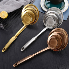 304 Stainless Steel Mesh Strainer, Household Long-Handle Filter Spoon, Deep-Frying Oil Strainer, Oil-Separating Ladle, Noodle-Scooping Spoon, Filtering Net, Colander