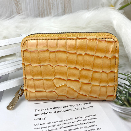 Anti-degaussing fashionable accordion card holder for women with multiple card slots, credit card holder, business card holder, compact coin purse, ID card holder