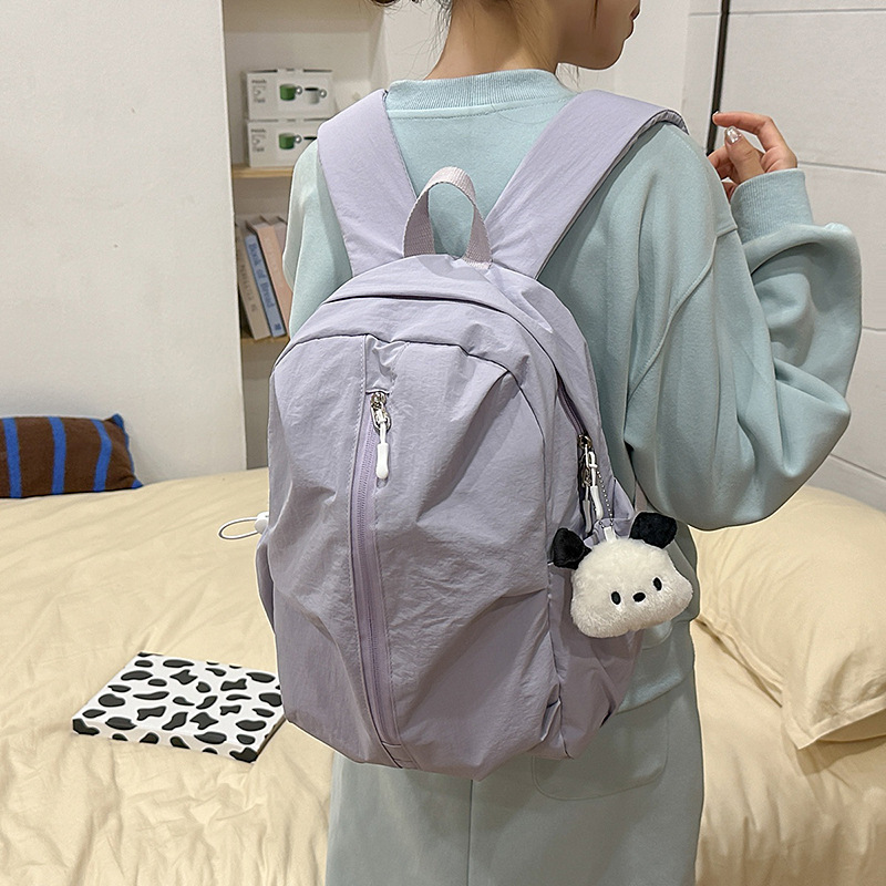 日本インス カレッジスタイル 無地ランドセル 女子高校生 大学生 シンプル 軽量 小型ランドセル バックパック|undefined