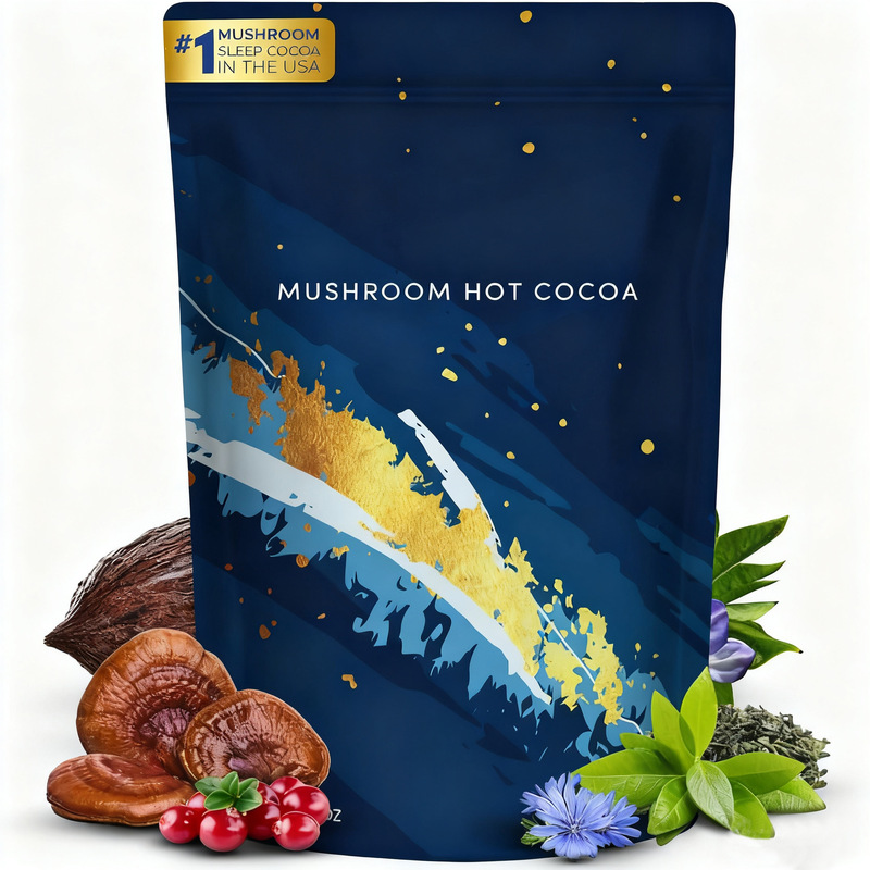 Cross-Border Original Mushroom Coffee, Mushroom Hot Cocoa, Dietary Supplement, Keto Cocoa Powder, Black Coffee