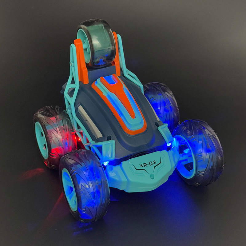 Transfronterizos 5 ruedas acrobacias carro volcado inalámbrico control remoto 360 grados rotación coche de control remoto juguetes para niños