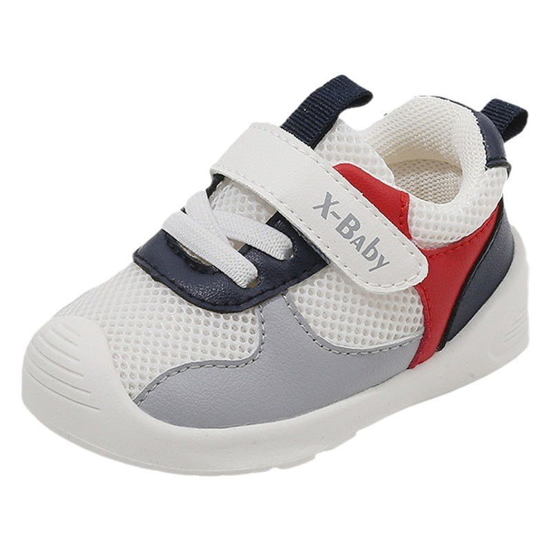 Entrega de una pieza zapatos funcionales para bebés zapatos para niños pequeños zapatos casuales para niñas zapatos de malla para niños de primavera y otoño transpirables antideslizantes de fondo suave