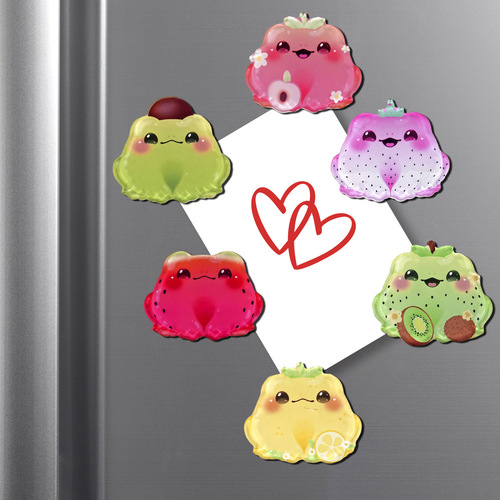 TYCT012-021 Creative Cartoon Animal Fruit Acrylic Magnetic Refrigerator Magnet Decorative Magnetic Adhesive