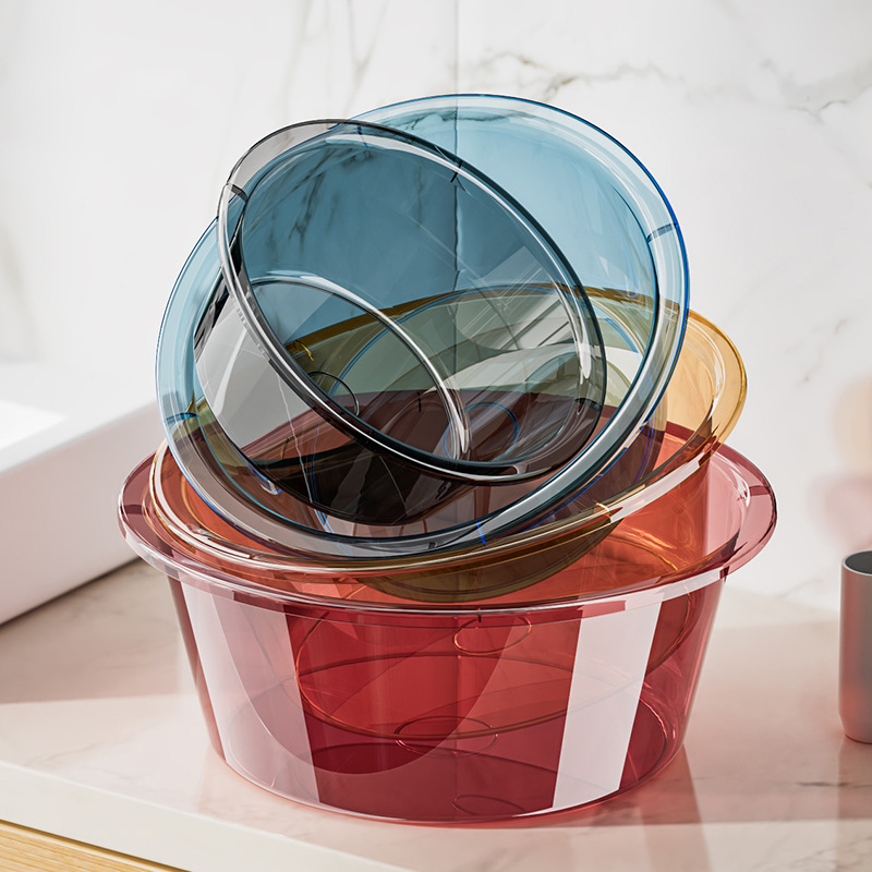 thickened washbasin plastic household large and medium size small size washing basin student dormitory feet-washing basin baby small basin