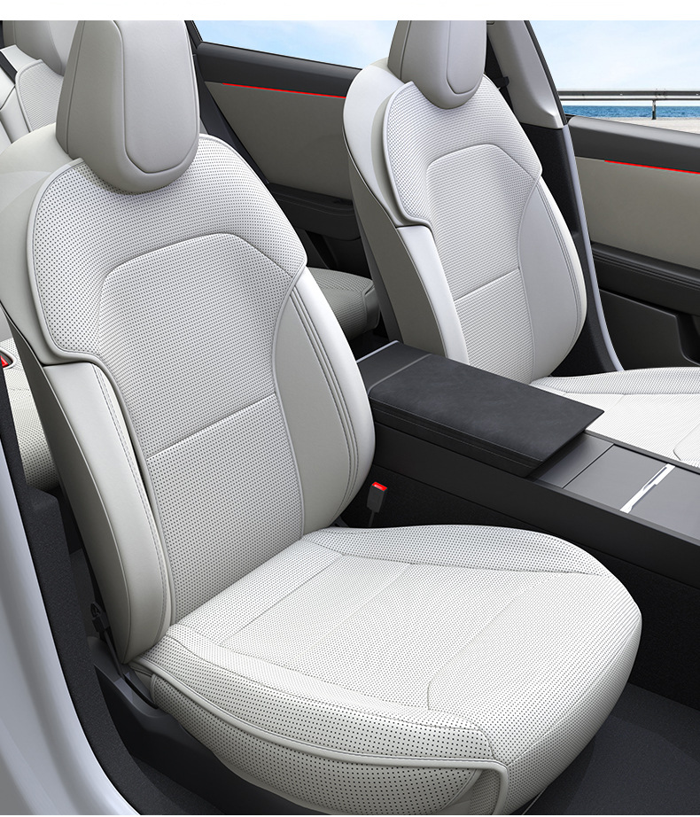 Suitable for Tesla ModelY Rejuvenation New Edition Cushion Seat Protection Cushion Nappa Skin Breathable Ventilation Protective Equipment