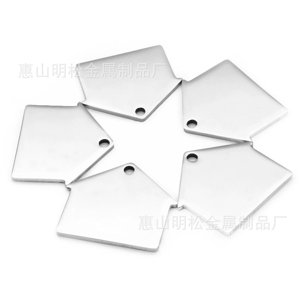 Нержавеющая сталь собака дом подвеска цепочка для ключей Аксессуары для домашних животных личность украшения зеркало лазерная гравировка бирка