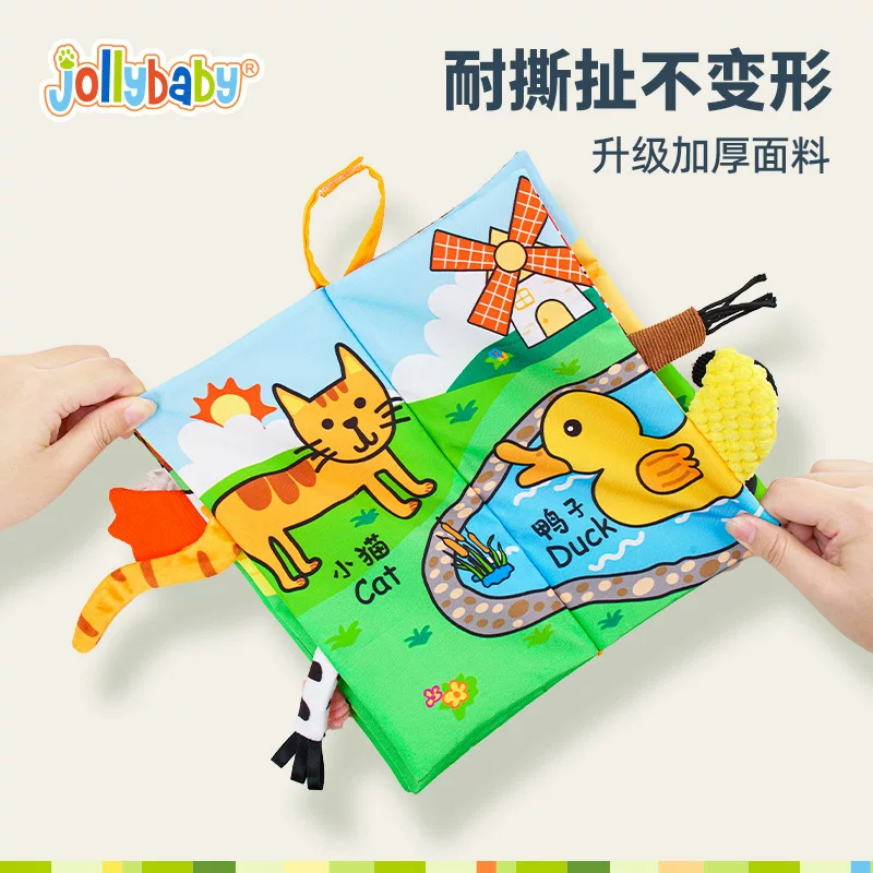 Тканевая книга, игрушка, раннее обучение, 0–3 года, не рвется