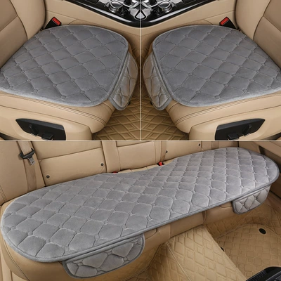 Main Driver's Seat Single Driver's Room | Wool pad - medium-gray-crystal-velvet-three-piece-set