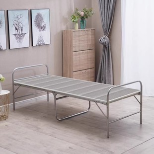 Foldable Wire Bed Old-Fashioned Household Single Lunch Break Bed Car Office Simple Rental Room Small Kidsren's Bed