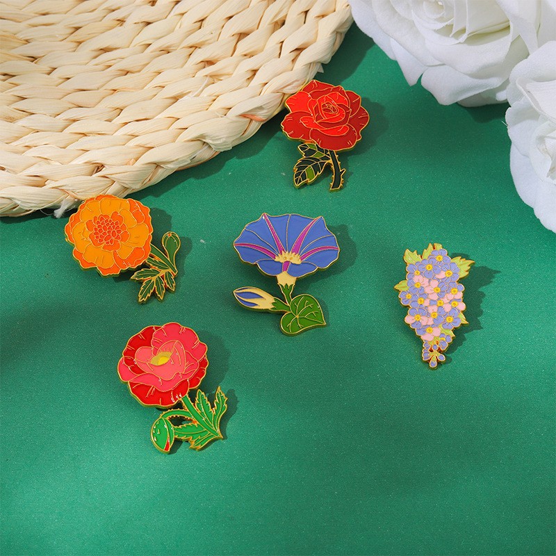 Fashion Flower Alloy Stoving Varnish Unisex Brooches display picture 1